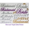 thumbnail image 4 of DIY  Bridesmaid Robes for Women Rhinestones and Gold Glitter Letters as follows: Bride ,Bridesmaid ,Maid of Honor , Mother of the bride ,Flower Girl ., 4 of 4