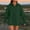 Army Green, variant on Women's Plus Size Pullover For Fall Winter,Ladies Tops Fashion Solid Color Loose Double Fleece Zip Collared Pocket Long Sleeve Upper Garment