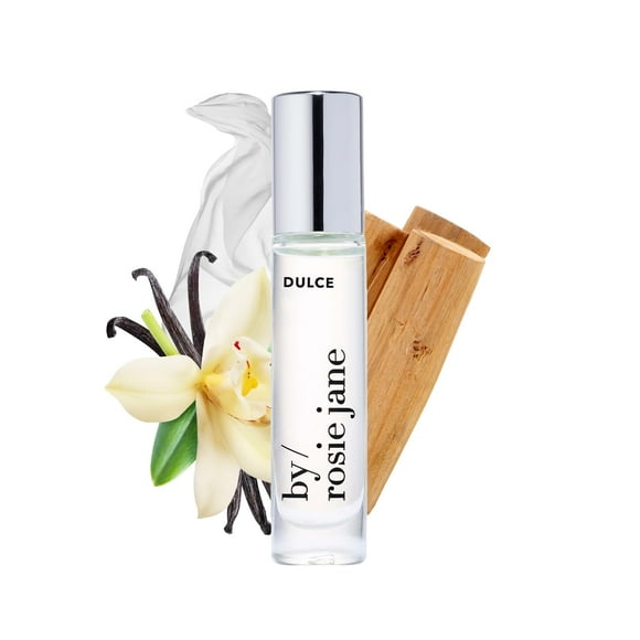 By Rosie Jane Fragrance Oil (Dulce) - Clean Perfumes for Women - Essential Oil Mist with Notes of Vanilla, Hinoki Wood, Nude Musk - Paraben-Free, Vegan, Cruelty-Free, Phthalate-