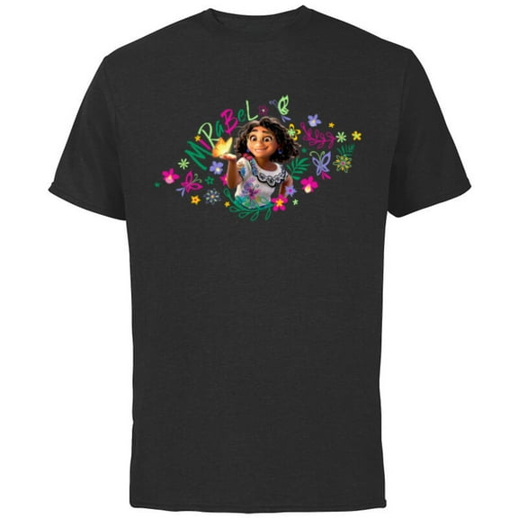Disney Encanto Mirabel Madrigal Butterfly - Short Sleeve Cotton T-Shirt for Adults - Customized-Black