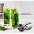 thumbnail image 5 of Medida de alcohol 25 ml 50 ml, Jigger doble de acero inoxidable, Jigger de ginebra con alcohol Craft Taza medidora de bebidas dobles para bar, fiesta, vino, cóctel, coctelera, 5 of 5