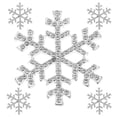 thumbnail image 2 of MasteelfCA 5pcs 40mm SnowFlake Buttons for Scrapbooking Craft Hair Clip Decor (White), 2 of 8