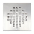 thumbnail image 5 of Westbrass D206-SQG-26 4-1/4" Square Grate Shower Drain Cover, Polished Chrome, 5 of 5