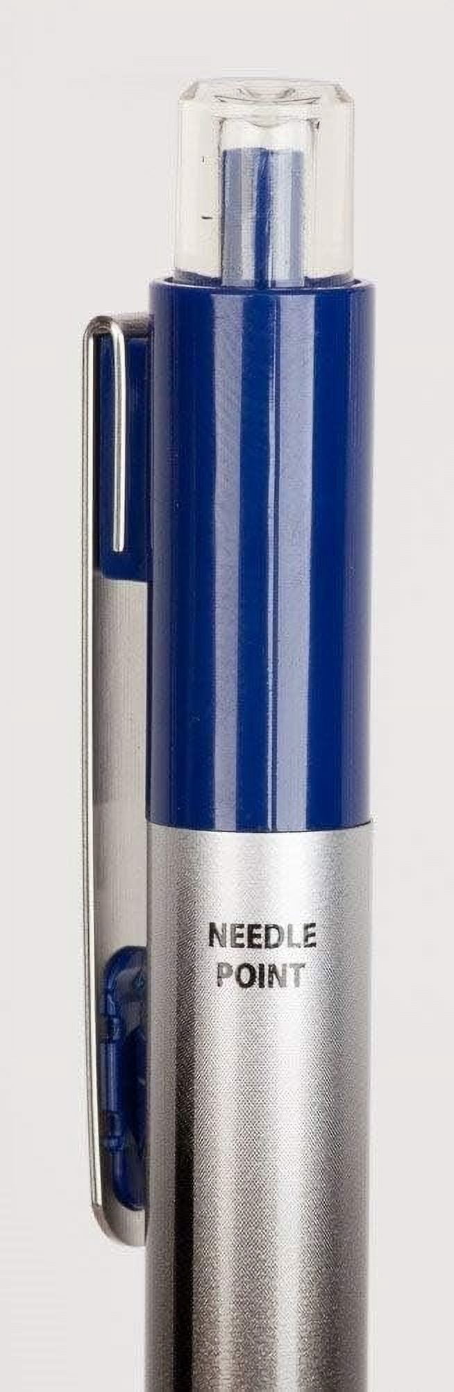 TUL Retractable Gel Pens 0.5mm Needle Point Fine, Black/Blue Bundle 2 4-packs
