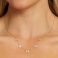 thumbnail image 6 of Adesso Milano Jewelry Sterling Silver Dainty Butterfly Necklace for Women, Rose Gold, 20", 6 of 9