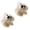 khaki, variant on Cartoon Hair Clip Plush Fabric Firmly Grip Hair Decorative Headdress for Daily Wear School or Parties Wear