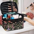 thumbnail image 5 of HELLHERO (8.86"x6.5"x5.9") Double Zipper Cosmetic Bag Storage Pockets Light Starlight Mushroom for Makeup for Men Women, 5 of 6