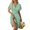 Mint Green, variant on WTOBBY Women's Summer Dress Loose Beach Vacation Casual Deep V Neck Vest Style Floral Print Shirt Dress, Elegant for Resort and Holiday,Deep Red L