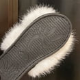thumbnail image 4 of CHUMUD Women's Faux Fox Fur Slippers - Plush Open-Toe Mules with Cushioned Non-Slip Sole, Cozy Winter Slides, 4 of 9