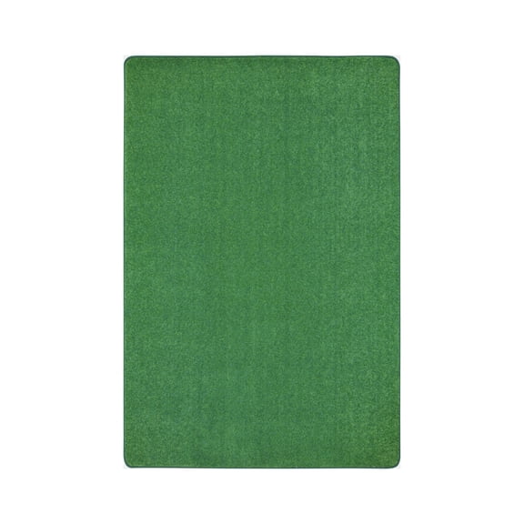 Joy Carpets Kid Essentials Just Kidding 12' x 15' Area Rug in Color Grass Green