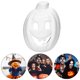thumbnail image 3 of piezas de máscara blanca para adultos, máscara de dibujo DIY en blanco, accesorio de fiesta de disfraces de Halloween (calabaza), 3 of 8