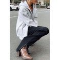 thumbnail image 4 of Womens Zip Up Hoodies Long Sleeve Fall Oversized Sweatshirts Fleece Y2K Jacket with Pockets, 4 of 6