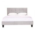 thumbnail image 2 of Moe's Home Collection Eliza Contemporary Fabric King Platform Bed in Light Gray, 2 of 6