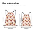 thumbnail image 2 of Xecao Popcorn Pattern Sports Drawstring Backpack - String Swim Gym Bag with Wet Proof Pocket for Women&Men-Medium, 2 of 6