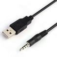 thumbnail image 3 of 3.5mm AUX Audio To USB 2.0 Male Charge Cable Adapter Cord For Car MP3 New a, 3 of 8