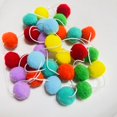 thumbnail image 2 of Bola de pelo de Navidad de color macarrón para colgar adornos de fotos de vestido suave para el hogar de estilo nórdico para habitación de niños y niñas, 2 of 6