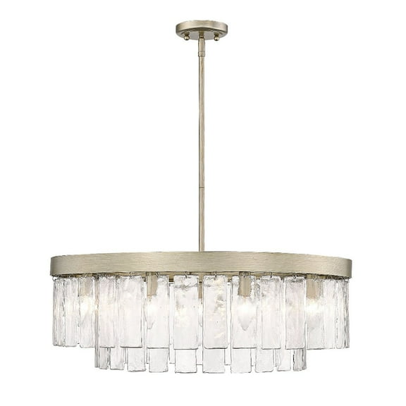 Golden Lighting Ciara 9-light Chandelier in White Gold