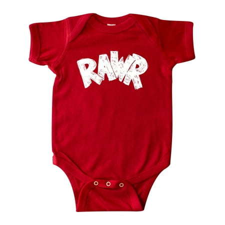 

Inktastic Rawr Distressed Text in White Gift Baby Boy or Baby Girl Bodysuit