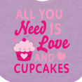 thumbnail image 4 of Inktastic Valentines Day All You Need is Love and Cupcakes Boys or Girls Baby Bib, 4 of 4