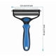 thumbnail image 5 of （blue）Pet Grooming Brush, Blue - Removes Loose Undercoat, Bristles with razor, Ergonomic Handle, For Long or Short Hair Breeds, 5 of 5