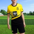 thumbnail image 3 of Camiseta de fútbol Dortmund 2023-2024 manga corta cuello redondo y pantalón corto de fútbol, 3 of 9