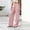 Red, variant on Women's High-Waisted Striped Wide Leg Palazzo Pants, Linen Blend Button Fly Trousers, Casual Y2K Flowy Trouser with Pockets - Yellow L