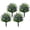 4pcs, variant on Artificial Potted Trees with Ground Stakes, UV Resistant Camellia Topiary Fake Evergreen Shrubs Bushes Plants with Ground Spike, Fake Plants for Outdoor Indoor Front Porch Garden (2pcs)