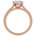 thumbnail image 2 of SuperJeweler 2 Carat Oval Shape Moissanite Solitaire Engagement Ring in 14 Karat Rose Gold for Women, 2 of 4