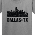 thumbnail image 4 of Inktastic Dallas Texas City Skyline with Grunge Youth T-Shirt, 4 of 5