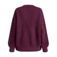 thumbnail image 6 of Aboser Womens Waffle Knit Cardigan Sweaters Button Down Sweater Coats Loose Long Sleeve Cardigans Comfy Soft Knitwear Casual Drop Shoulder Outwear, 6 of 9