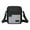 Grey, variant on Black Fashionable Casual Lightweight Men'S One-Shoulder Square Bag Iron Hanging Ring Sports Cycling Messenger Bag 22X19X6 Cm 8.7X7.5X2.4 Inches Oxford Cloth For Outdoor Use Black Color Bla