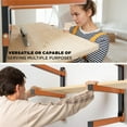 thumbnail image 4 of Lumber Storage Rack Lumber Rack Wall Mount Heavy Duty Wood Storage Racks with Level System LB Sturdy Garage Wood Organizer Orange Lumber Metal Racks for Indoor and Outdoor( PAC, 4 of 7
