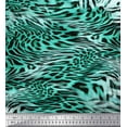 thumbnail image 1 of Soimoi Polyester Crepe Fabric Leopard & Tiger Animal Skin Print Fabric by Yard 52 Inch Wide, 1 of 3