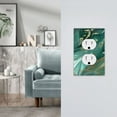 thumbnail image 5 of Haiem Green And Gold Marble Pattern Decorative Wall Plates, 1-Gang 5.0" x3.0", Unbreakable Thermoplastic Faceplate Cover for Decorator Receptacle Outlet & Switch-Style S, 5 of 6