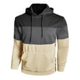 thumbnail image 3 of MHFRRA Sudadera Informal con Capucha y Manga Larga con Diseño de Color para Ropa Deportiva, Cómoda y Ligera Negro, 3 of 6