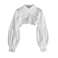 thumbnail image 1 of Blusa Blanca Con Cuello Falso Para Mujer, Camisa Desmontable Vintage, Decoración Falsa Sunnimix Collar falso de encaje floral para mujer, 1 of 7