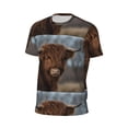 thumbnail image 6 of Wukai Yak Print Men's Short-Sleeved Mesh T-Shirt,Quick-Dry Short Sleeve Workout T-Shirt-5X-Large, 6 of 8