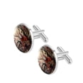 thumbnail image 2 of Bohemian Elegant Dress Shirt Cuff Links Set Made of Stainless Steel for Formal Occasions, 2 of 6