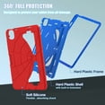 thumbnail image 3 of Case for iPad Air 11-inch M2 (2024)/Air 11" M3 (2025) Multiple Protection Shockproof Contrast Color Cover With Stand and Pen Holder, 3 of 8