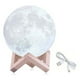 thumbnail image 3 of Mesita de noche de escritorio Moon Lamp 3D Colors, 13 cm, 3 of 3