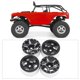 thumbnail image 1 of 4 piezas de aleación de aluminio, de rueda trasera, bujes de rueda para Axial SCX24 90081 1:24 RC, io de repuestos de camiones sobre or Negro Baoblaze Eje de rueda de coche RC, 1 of 8