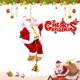 thumbnail image 1 of Escalera de cuerda que sube de Papá Noel con música, ornamento colgante eléctrico del juguete de la muñeca de la felpa de Papá Noel, 1 of 5