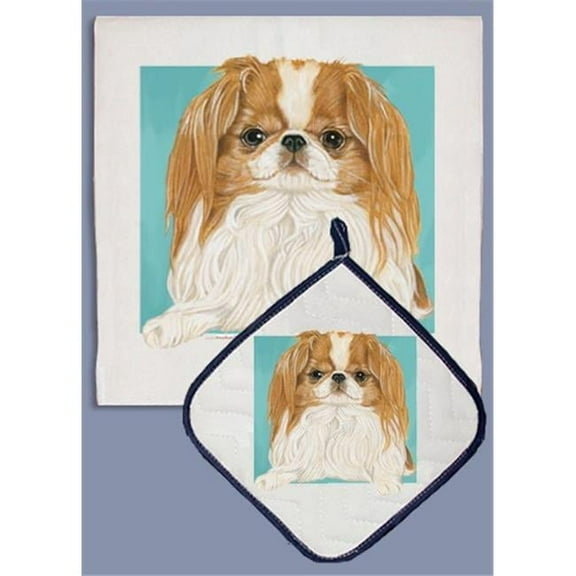 Pipsqueak Productions DP710C Japanese Chin Dish Towel And Pot Holder Set