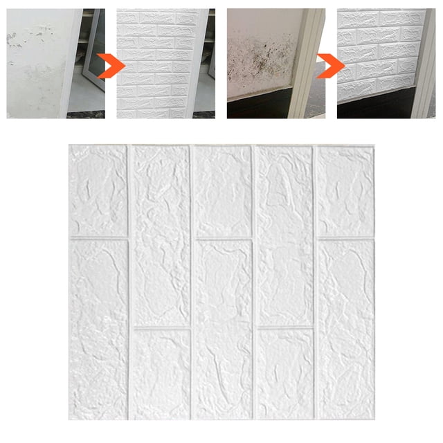 Papel tapiz autoadhesivo D, papel tapiz 3D, panel de pared de ladrillo falso autoadhesivo, paneles de pared decorativos, rendimiento de primera categoría