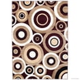 thumbnail image 2 of Allstar Burgundy Carved Circles Modern Geometric Area Rug (7' 9" x 10' 5"), 2 of 6