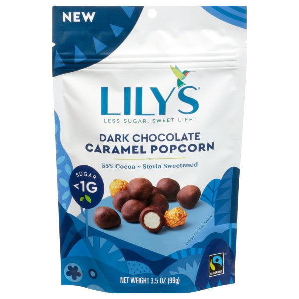 Lilys Popcorn Dark Chocolate Caramel 35 Oz 