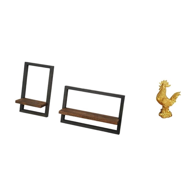 Estantes Flotantes De Madera De Estilo Rústico Moderno Con Figura De Gallina. Decoración Feng Shui Para Cocina, Oficina, Comedor Y Almacenamiento En El Hogar.