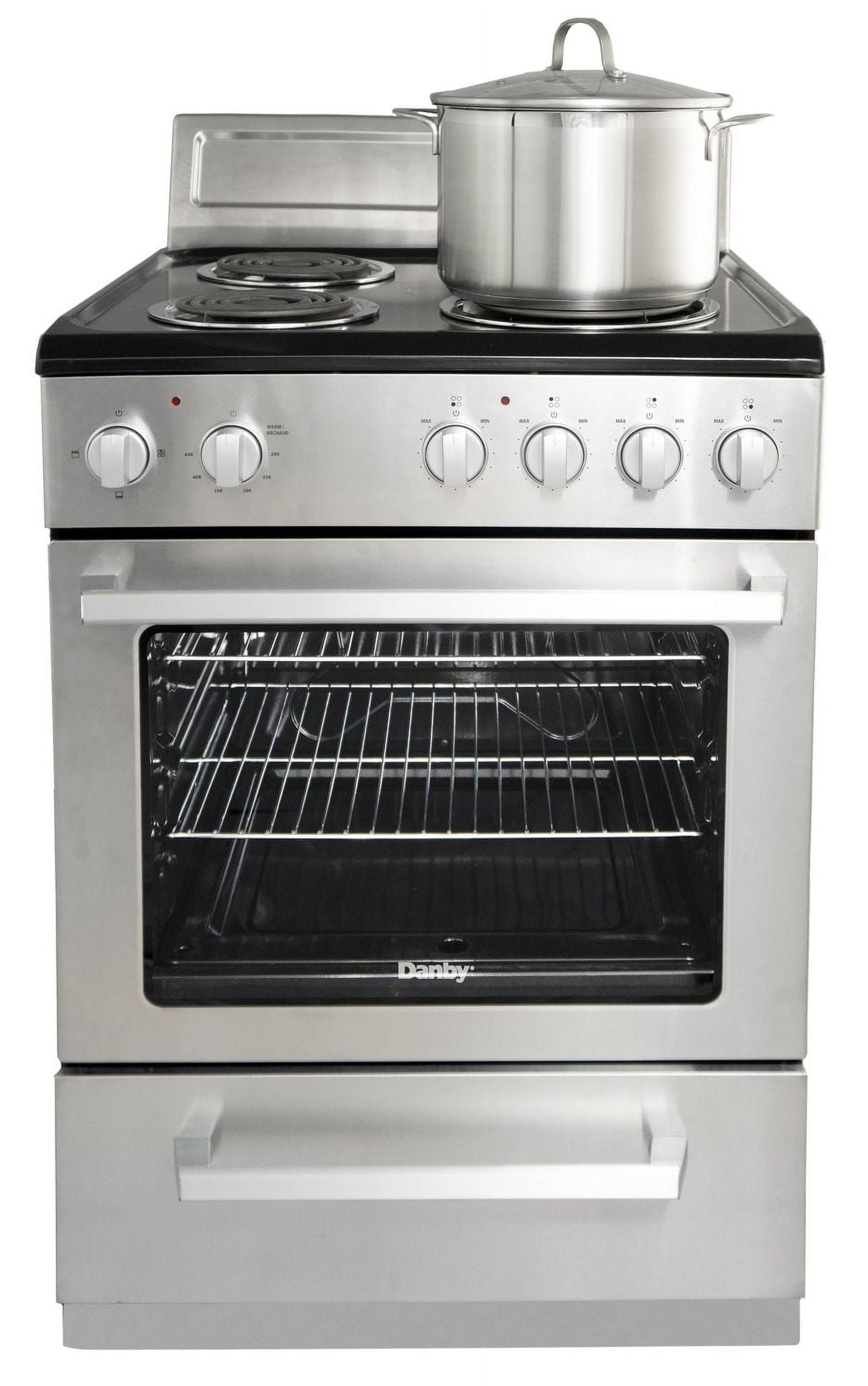 Danby DERM240BSSC Cuisinière électrique de 24 po de largeur en Acier Inoxydable