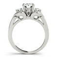 thumbnail image 2 of 14k White Gold 3 Stone Diamond Engmt Antique Ring 1 3/8 cttw Size 4.5, 2 of 2