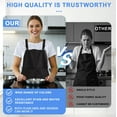 thumbnail image 6 of Adjustable Vests Apron with Pockets, Waterproof & Oil Proof Polyester for Kitchen, Cooking, Unisex BBQ, Catering Work Clothes, Versatile Use, 6 of 6